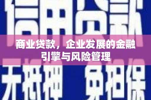 长宁商业贷款，企业发展的金融引擎与风险管理