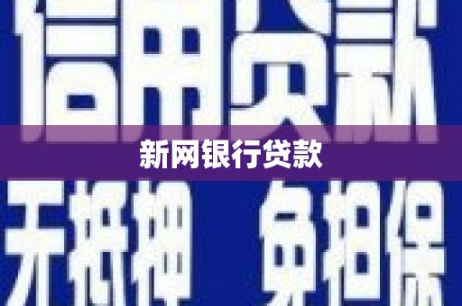 长宁新网银行贷款