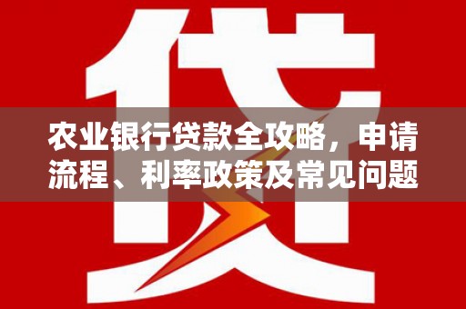 长宁农业银行贷款全攻略，申请流程、利率政策及常见问题解析
