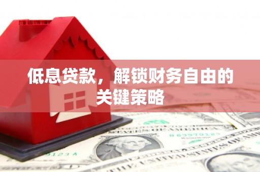 长宁低息贷款，解锁财务自由的关键策略