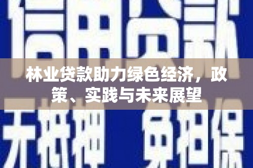 长宁林业贷款助力绿色经济，政策、实践与未来展望