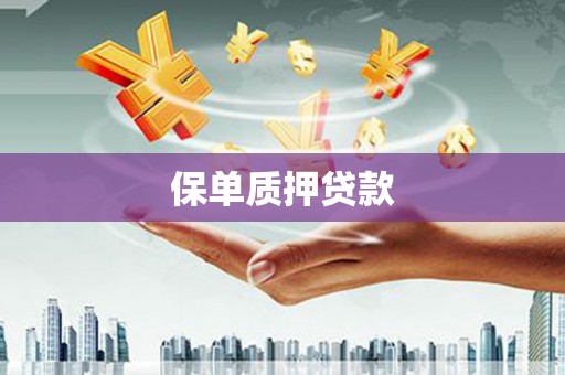长宁保单质押贷款