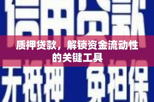 长宁质押贷款，解锁资金流动性的关键工具
