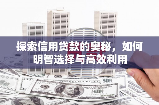 长宁探索信用贷款的奥秘，如何明智选择与高效利用