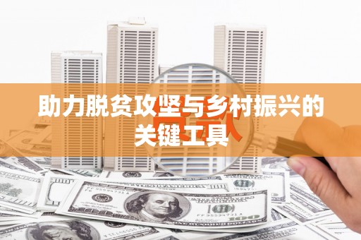 长宁助力脱贫攻坚与乡村振兴的关键工具